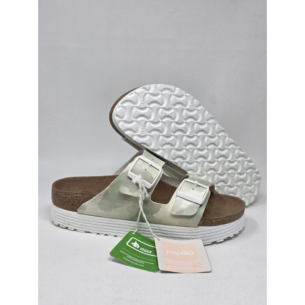 Birkenstock Womens Size 8 Arizona Platform Vegan Birko-Flor Watercolor Sandal